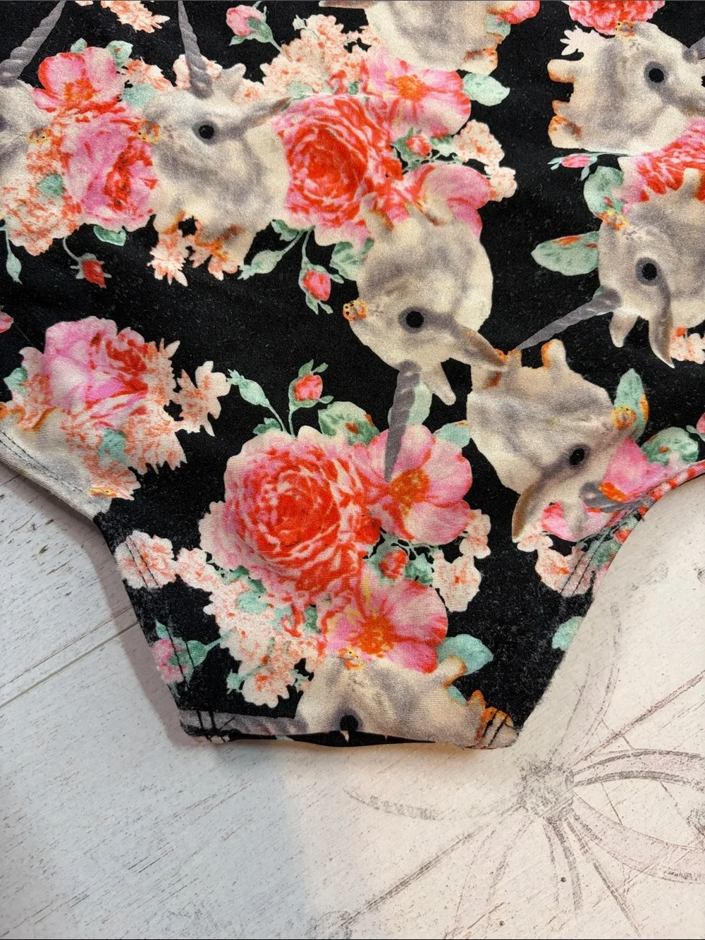 Iron Fist Buns and Roses High Waist Bikini Bottoms Size XL